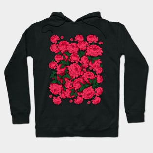 Red Peonies #2 Hoodie